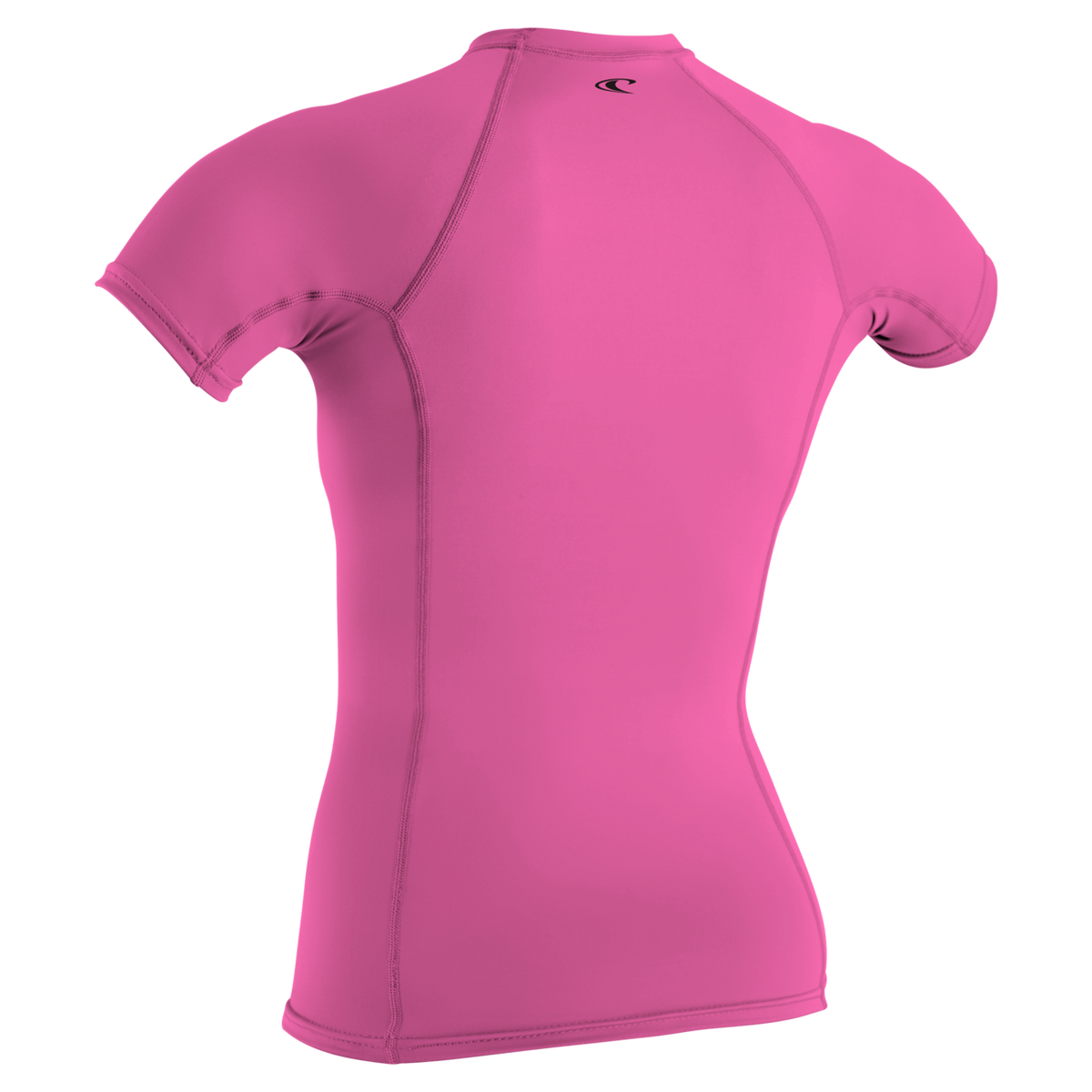O'Neill Women's Basic Skins Short Sleeve Rash Guard — Fox Pink (173) — additional view