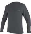 O'Neill Men's Basic Skins Long Sleeve Sun Shirt — Graphite (009) — front