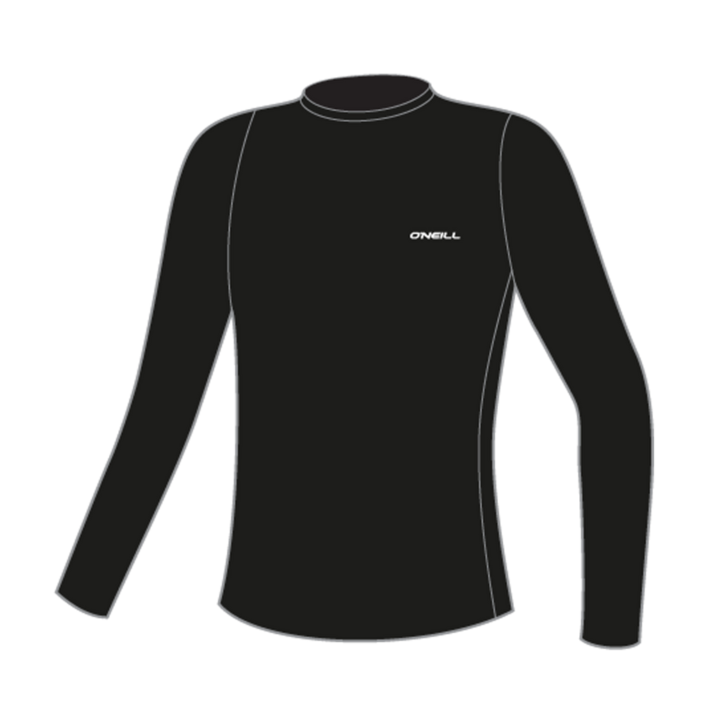 O'Neill Women's Basic Skins Long Sleeve Sun Shirt — Black (002) — front
