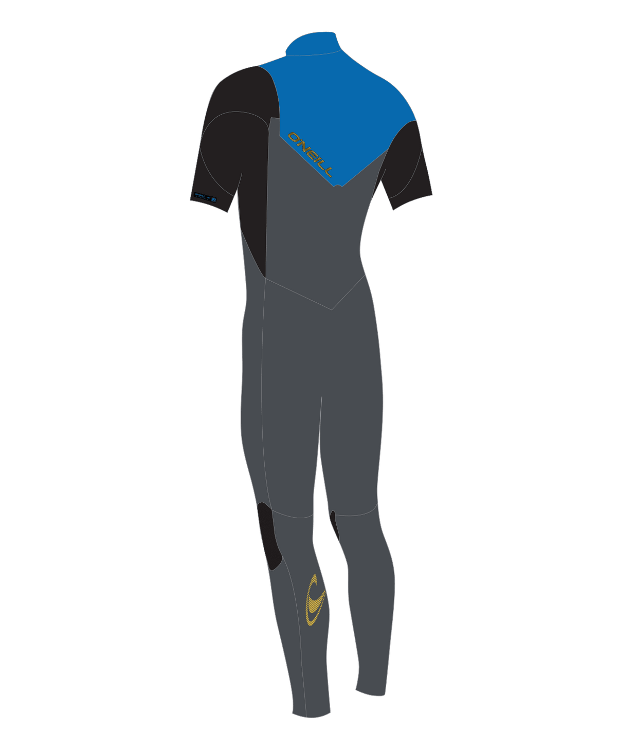 O'Neill Wetsuits - O'Neill Men's Hammer 2mm Chest Zip Short Sleeve Full Wetsuit - The Kitesurf Centre