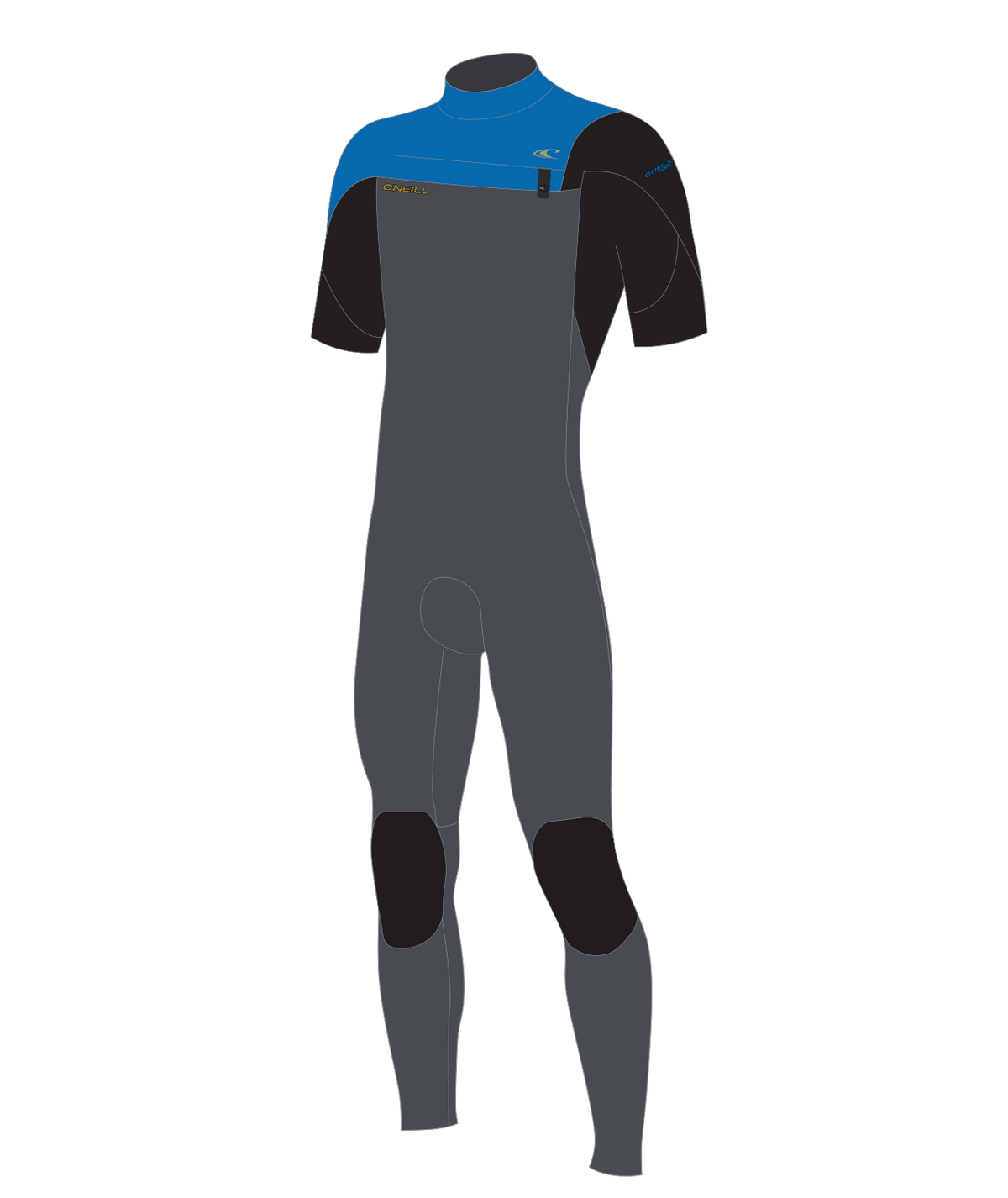 O'Neill Wetsuits - O'Neill Men's Hammer 2mm Chest Zip Short Sleeve Full Wetsuit - The Kitesurf Centre