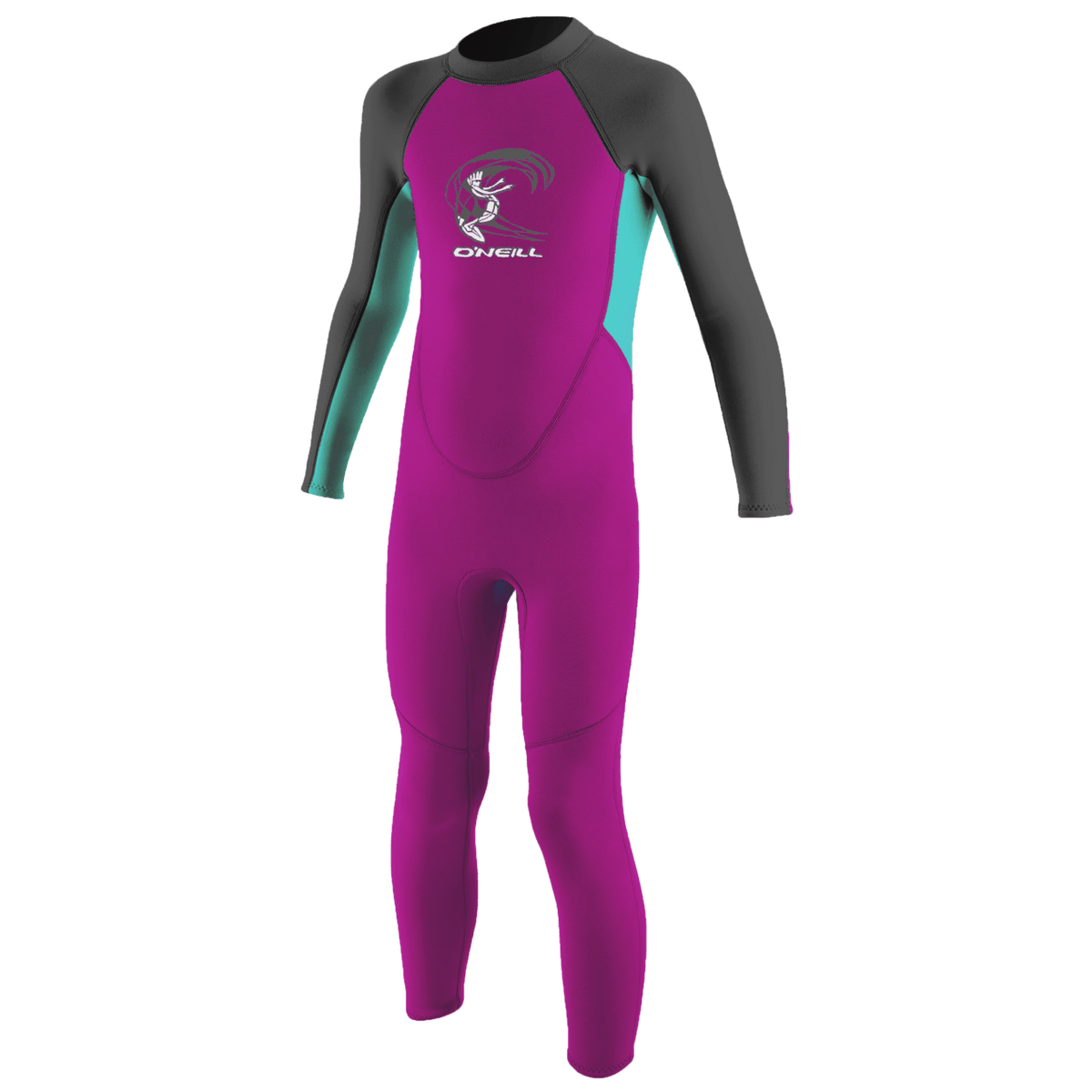 O'Neill Wetsuits - O'Neill Toddler Reactor-2 2mm Back Zip Full - Girls Wetsuit - The Kitesurf Centre