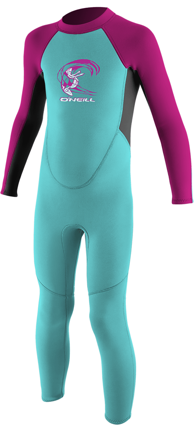 O'Neill Wetsuits - O'Neill Toddler Reactor-2 2mm Back Zip Full - Girls Wetsuit - The Kitesurf Centre