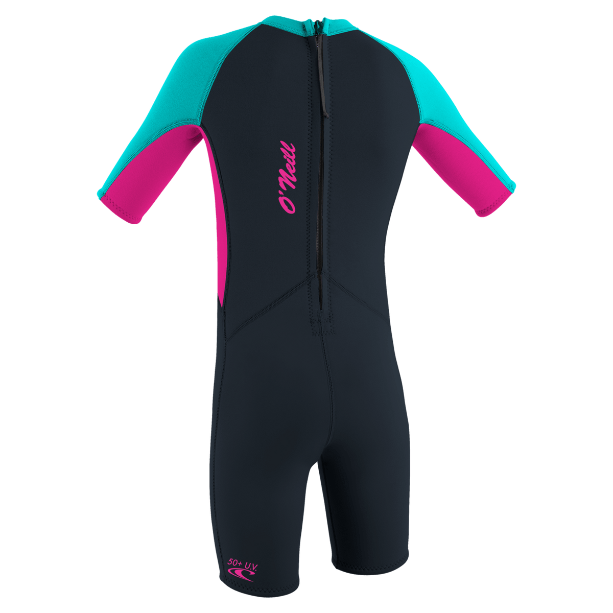 O'Neill Wetsuits - O'Neill Toddler Reactor-2 2mm Back Zip Short Sleeve Spring - Girls Wetsuit - The Kitesurf Centre