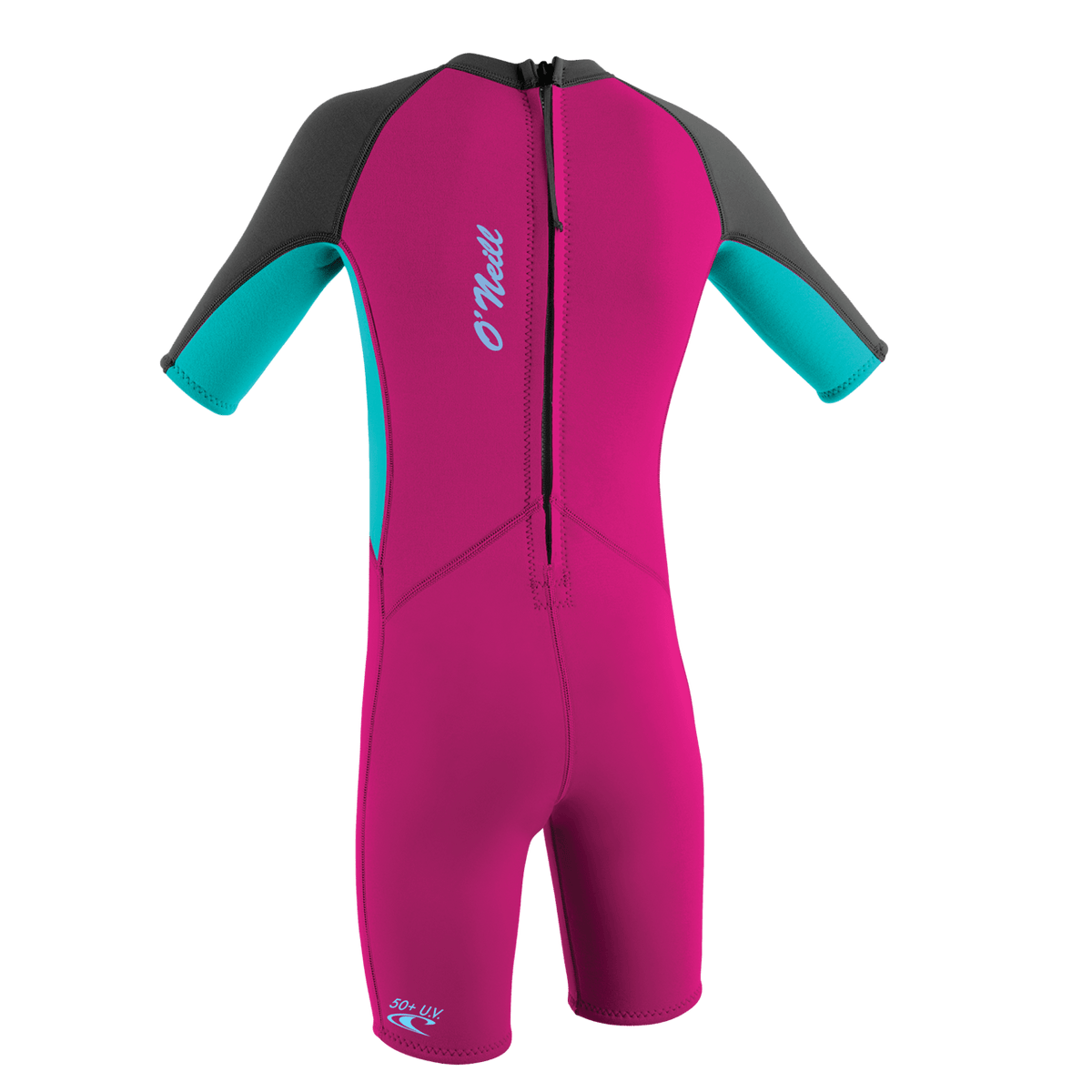O'Neill Wetsuits - O'Neill Toddler Reactor-2 2mm Back Zip Short Sleeve Spring - Girls Wetsuit - The Kitesurf Centre