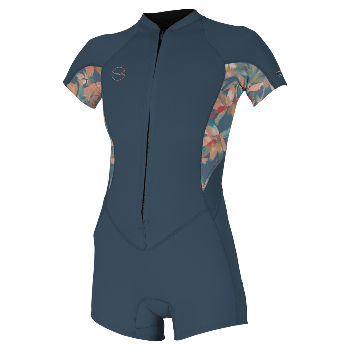 O'Neill Wetsuits - O'Neill Women's Bahia 2/1mm Front Zip Short Sleeve Spring Wetsuit - The Kitesurf Centre