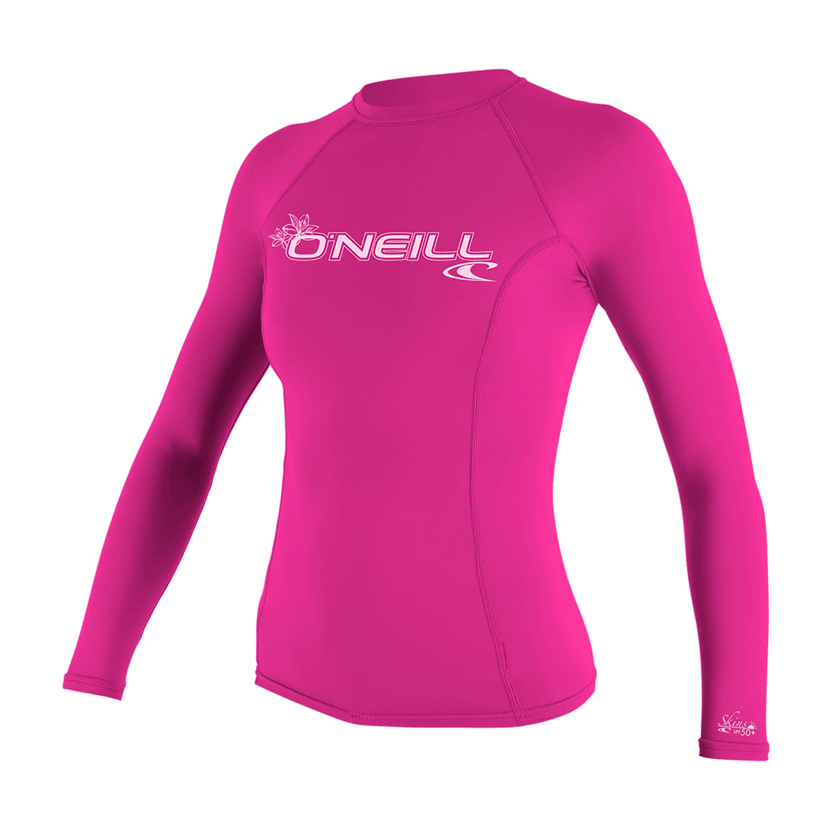 O'Neill Wetsuits - O'Neill Women's Basic Skins Long Sleeve Rash Guard (Model 3549) - The Kitesurf Centre