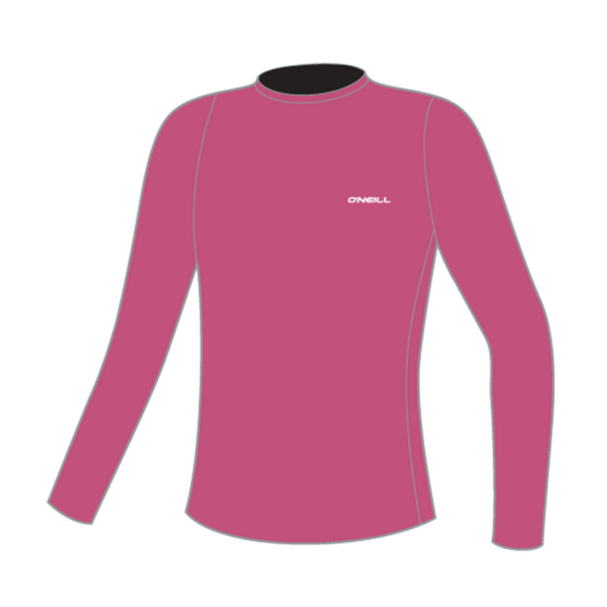 O'Neill Wetsuits - O'Neill Women's Basic Skins Long Sleeve Sun Shirt (Model 5720) - The Kitesurf Centre