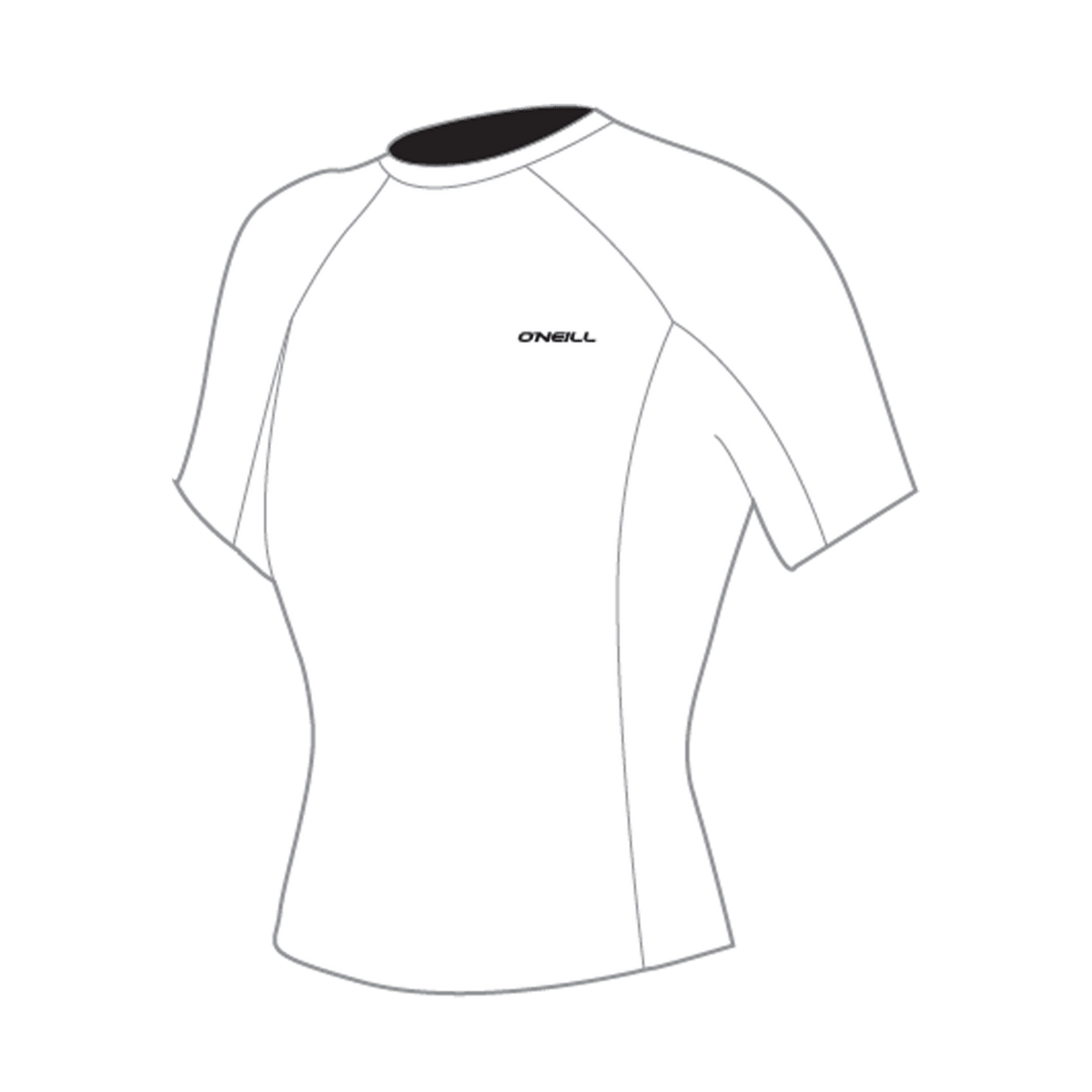 O'Neill Wetsuits - O'Neill Women's Basic Skins Short Sleeve Rash Guard (Model 5717) - The Kitesurf Centre