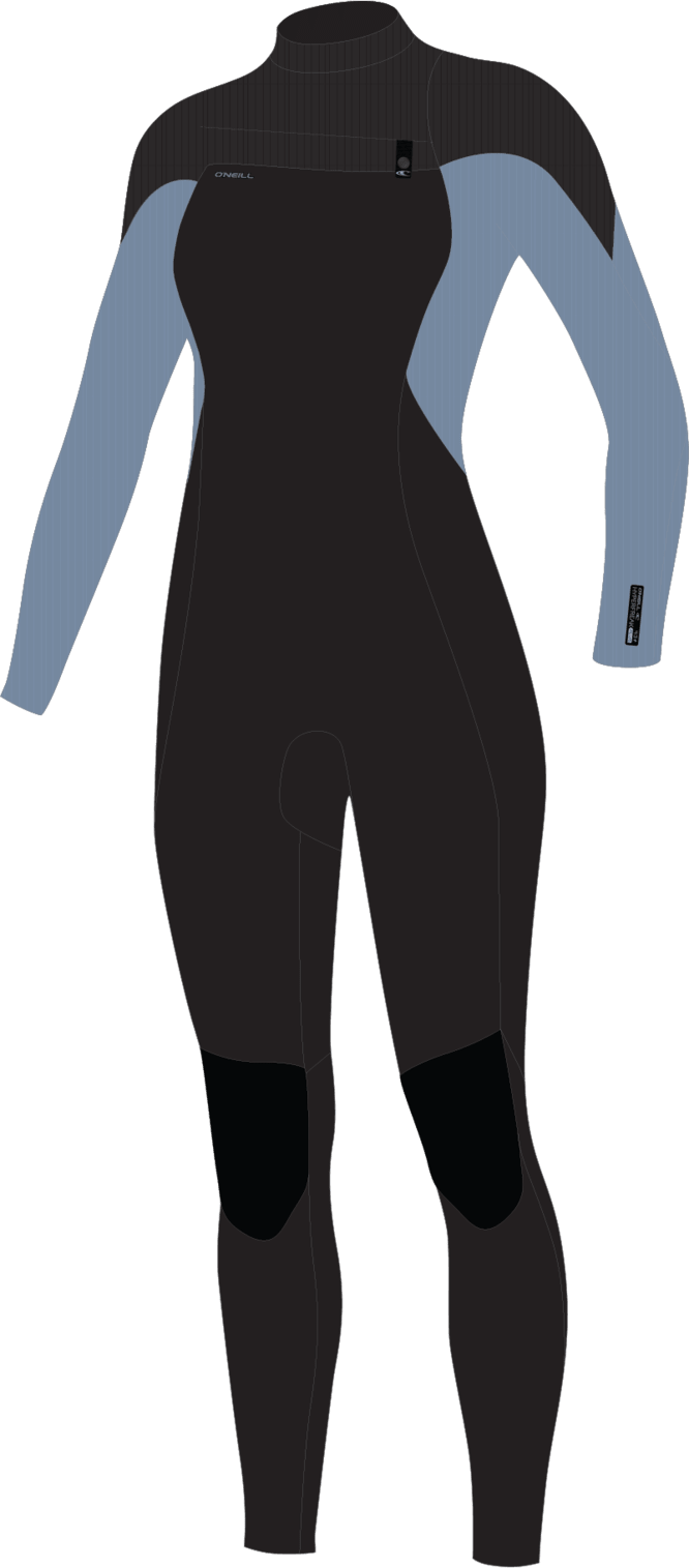 O'Neill Wetsuits - O'Neill Women's Hyperfreak 4/3mm+ Chest Zip Full Wetsuit - The Kitesurf Centre