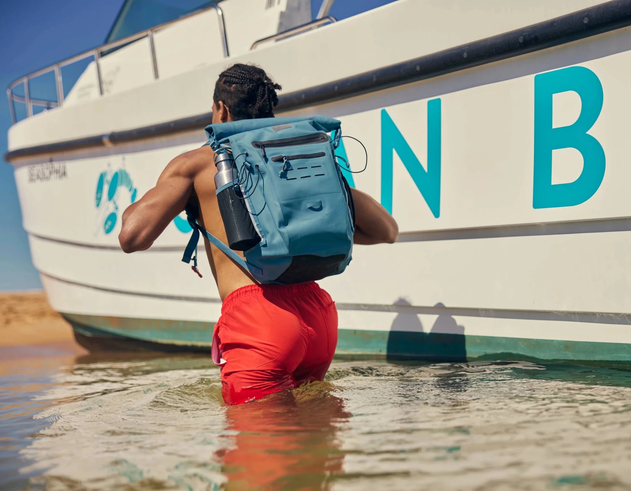Red - Red Paddle Co Adventure Waterproof Backpack 30L - The Kitesurf Centre