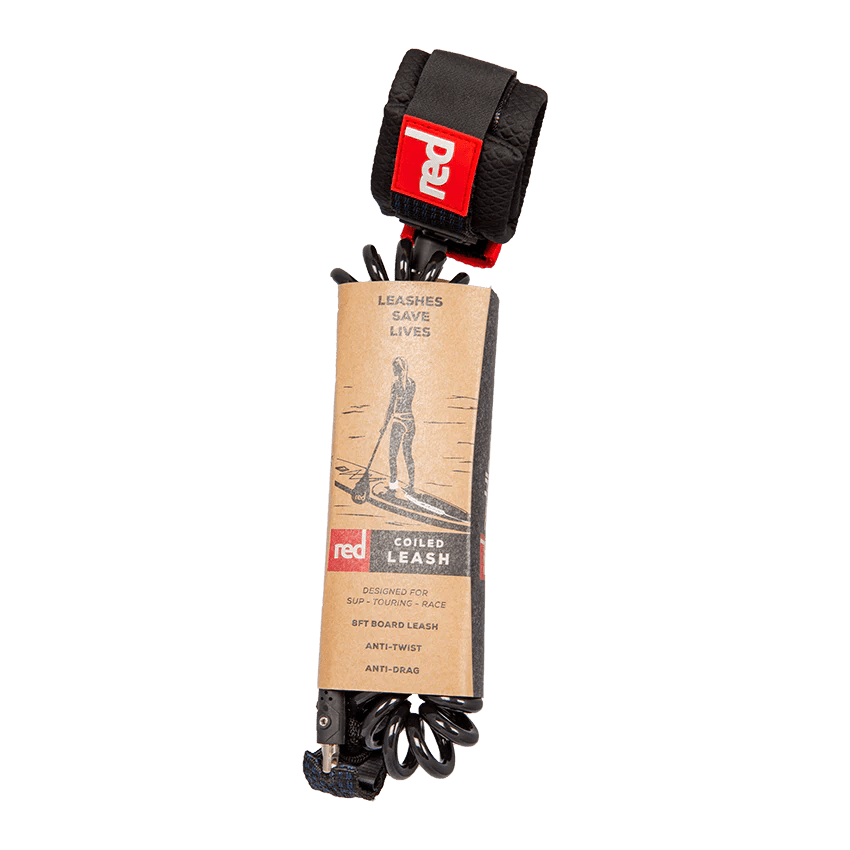 Red - Red Paddle Co Coiled SUP Leash - The Kitesurf Centre