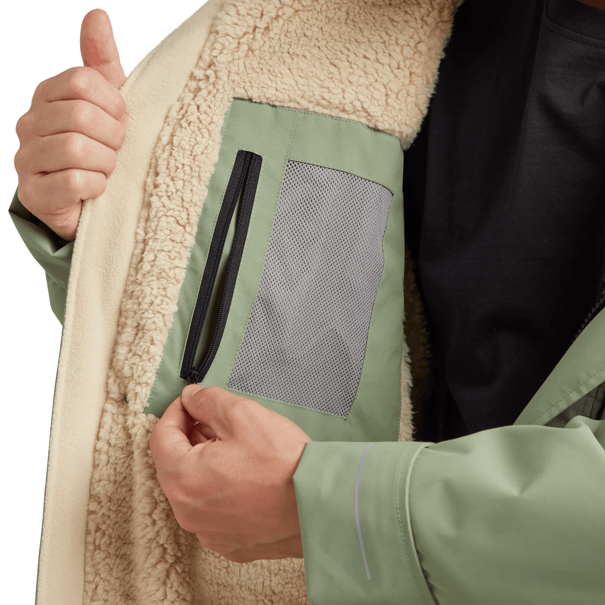Red - Red Paddle Co Pro Change Robe Sage Green - The Kitesurf Centre