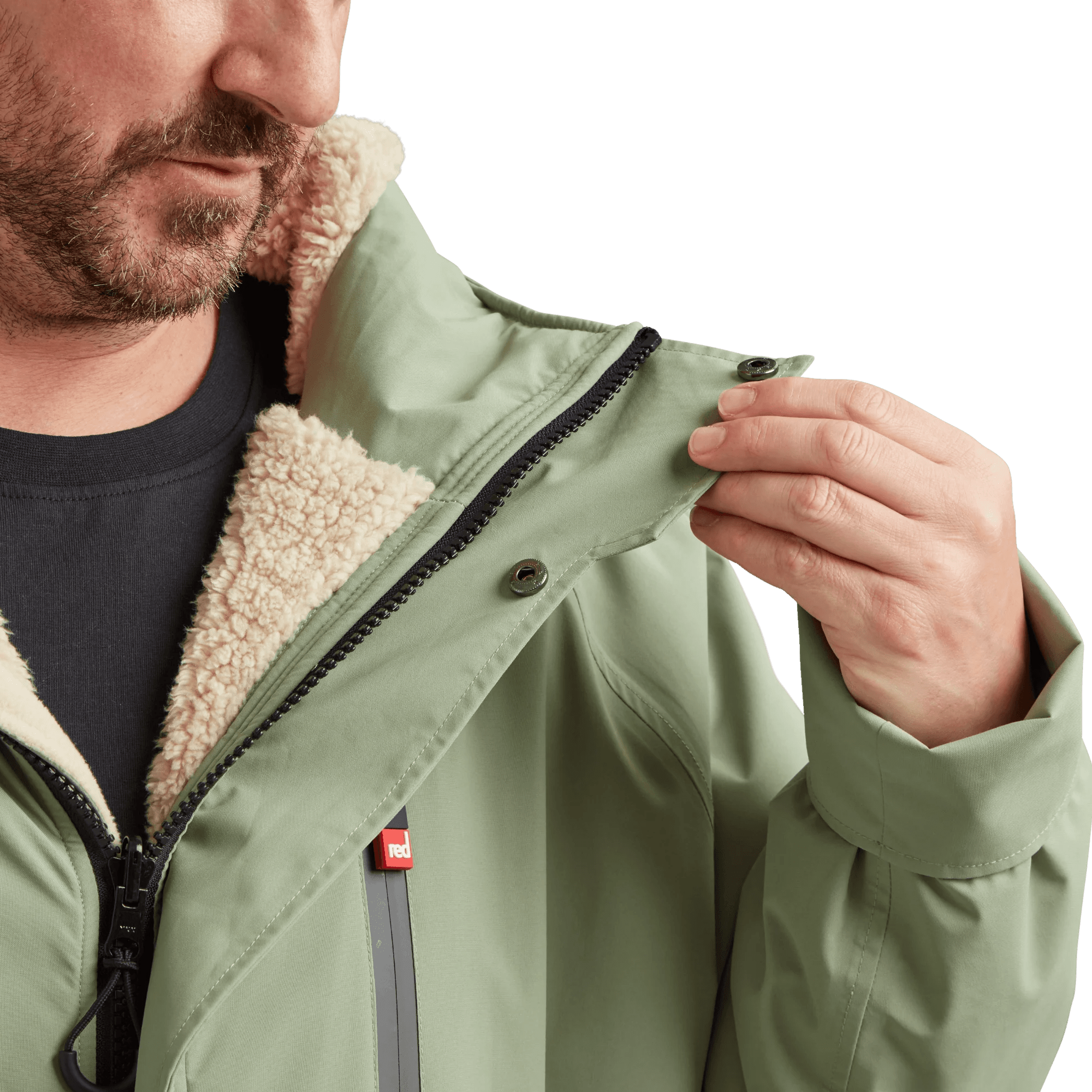 Red - Red Paddle Co Pro Change Robe Sage Green - The Kitesurf Centre