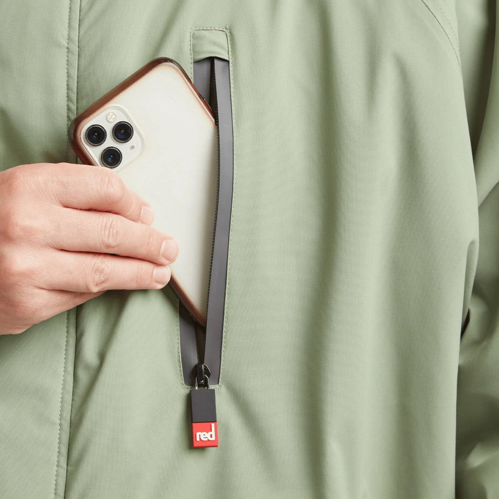 Red - Red Paddle Co Pro Change Robe Sage Green - The Kitesurf Centre
