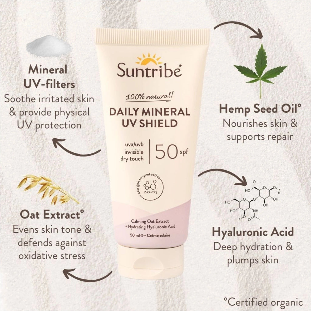 Suntribe - Suntribe 100% Natural UV Shield 50 SPF - The Kitesurf Centre