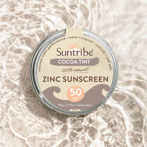 Suntribe - Suntribe Organic Zinc Cocoa Tint Sunscreen SPF 50 - The Kitesurf Centre