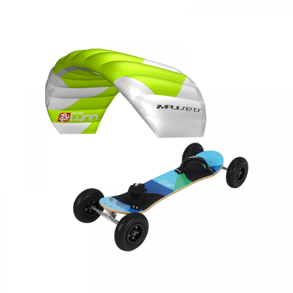 Peter Lynn Impulse kite & Kheo Core landboard package