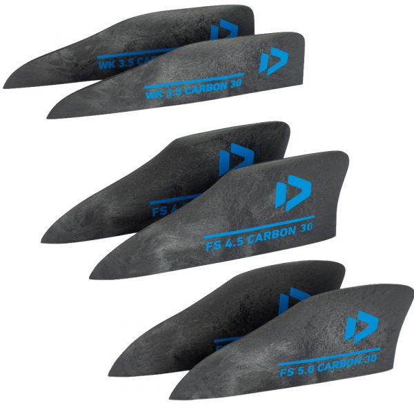 Duotone Finset Carbon x 4 with Screws - Image 3