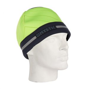 mystic neoprene reflective yellow beanie