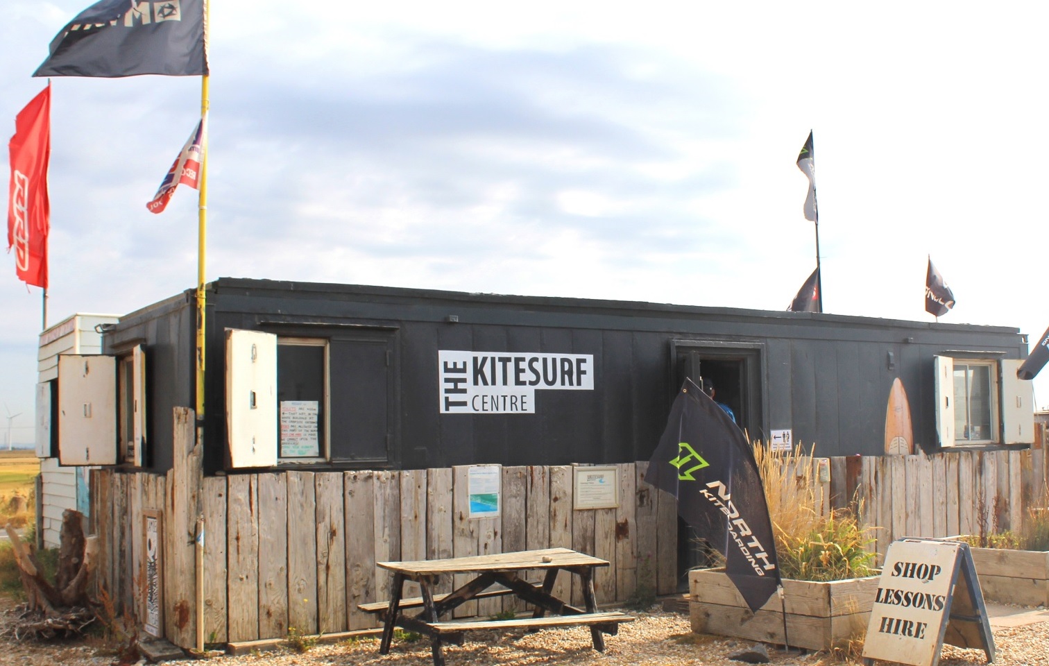 The Kitesurf Centre provides kitesurfing lessons at Camber Sands