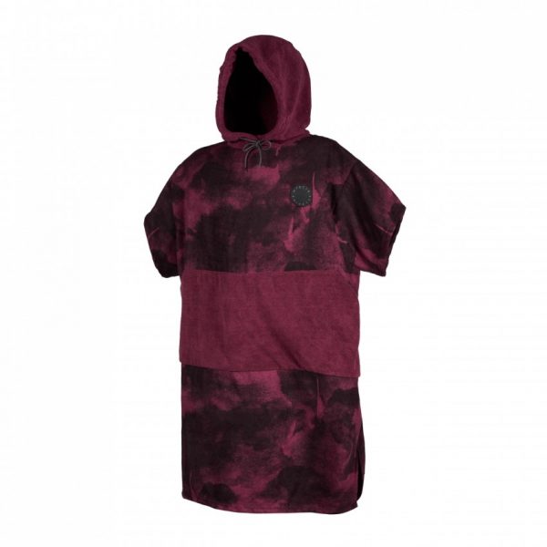 Mystic Allover poncho 2020- Oxblood red