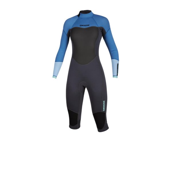 Mystic Brand Womens 3/2 Longarm Shortleg BackZip Wetsuit 2020 - Image 4