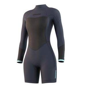 Mystic longarm shorty Brand Wetsuit Womens Blue