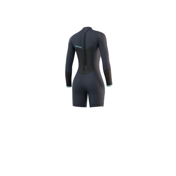 Mystic longarm shorty Brand Wetsuit Womens Blue Back