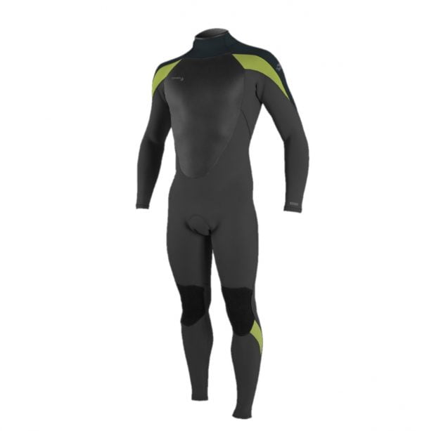 O’Neill Epic 5/4 Back Zip Mens Wetsuit Black / Gunmetal/ Dayglo