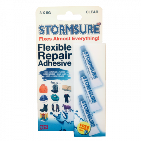 Stormsure Wetsuit Repair Glue - Clear 3 Tubes