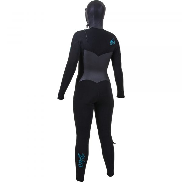 O'Neill Womens Epic 6/5/4 Chest Zip Wetsuit With Hood - Image 2