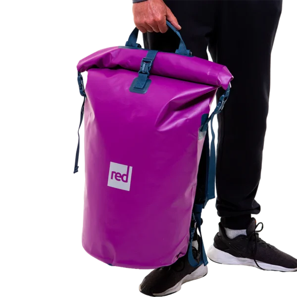 RED Waterproof Roll Top Dry Bag Backpack 60L - Image 4