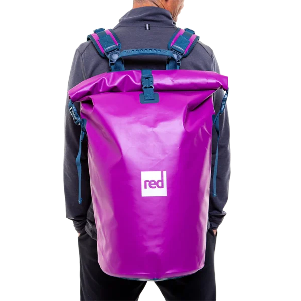 RED Waterproof Roll Top Dry Bag Backpack 60L - Image 5